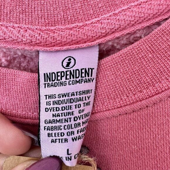 Womens Napa Valley Pullover Pink Crewneck Sweatshirt Size Large New - Picture 4 of 7